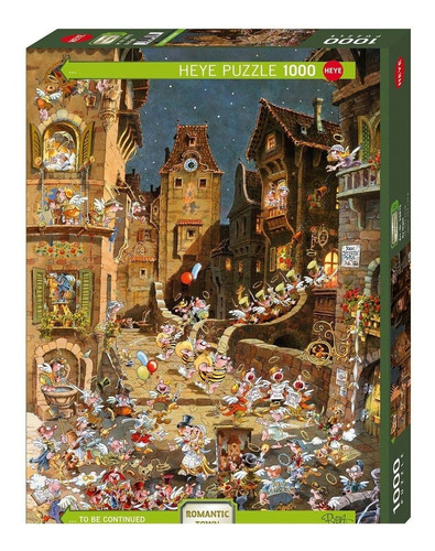 Puzzle Heye Romantic Town By Night 1000 Piezas