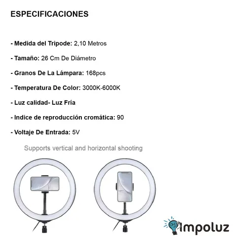 Fotos Con Aro De Luz Para Videos Fotos Selfies Con Trípode