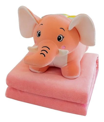 3en1 Cobija Peluche Elefante Dumbo Baby Manta Termica Bebe +