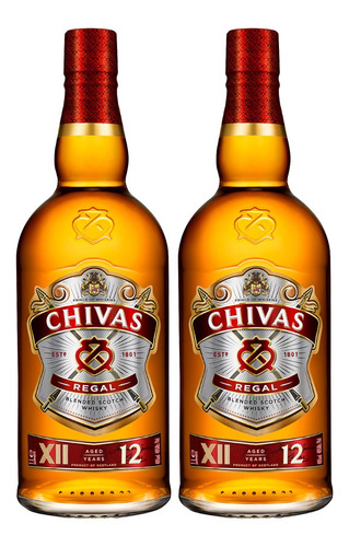 Chivas Regal 12 Años Whisky 1 Litro X2 Fullescabio Oferta