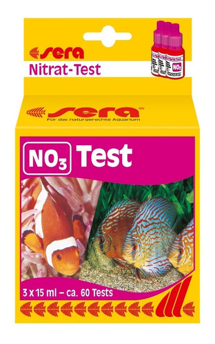 Sera Teste De Nitrato - No3 Test 2x15ml (60 Testes)