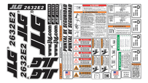 Calcomanias Elevador JLG 2632e2