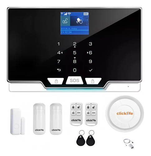 Alarma Casa Negocio  Wifi Inalámbrica Kit Touch / Kit3 2m 1p