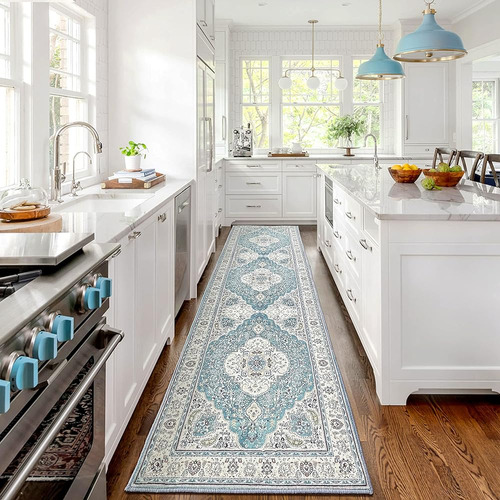 ~? Earthall Kitchen Runner Alfombra 2.6x10 Lavable Persian D