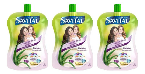 Set X 3 Shampoo Savital 100 Ml - mL a $30