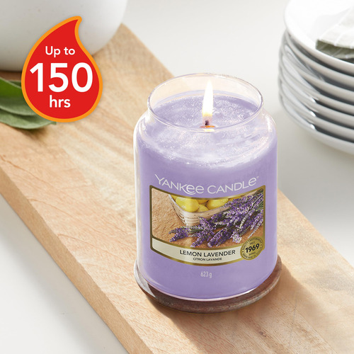 Vela En Tarro Limón Y Lavanda 623 G Candelas Aromáticas