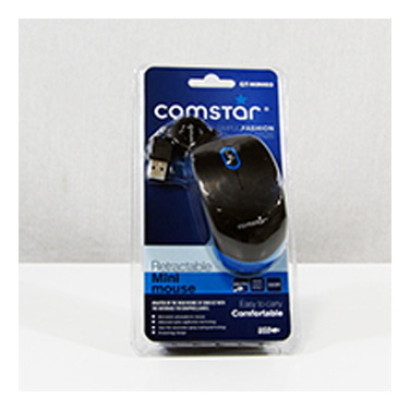 Mouse Mini Comstar Retractil Neg/az Gt03 - Compralohoy