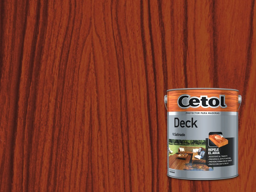 Cetol Protector Para Deck Impregnante 1 Lt - Sagitario Acabado Satinado Color Roble