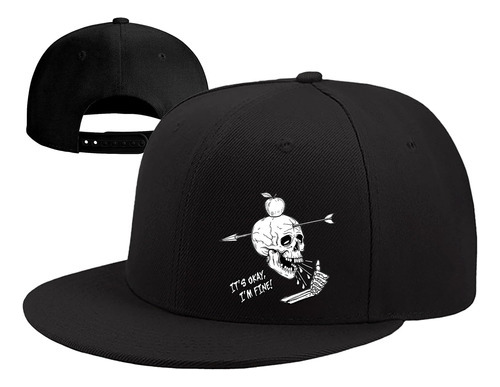 Snapback - Sombrero Plano Para Hombre, Sombrero De Calavera