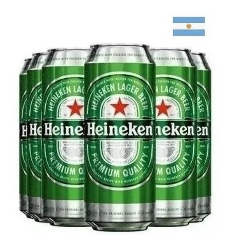 Imagen 1 de 1 de Promo Cerveza Heineken Lata 473ml X 24 Unidades Por Funda