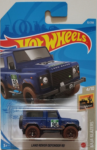Land Rover Defender 90 Azul Hot Wheels Mattel 