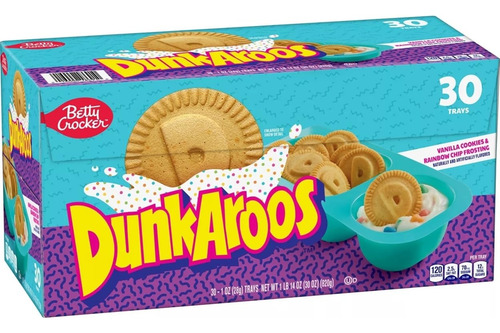 Dunkaroos Galletas De Vainilla Con Glaseado Y Chispas 30 Uni