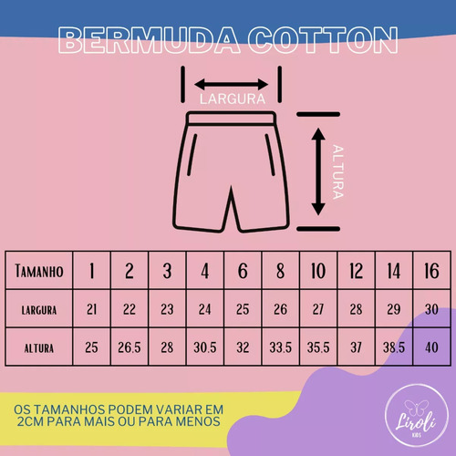 Kit 5 Bermuda Shorts Jeans Cotton Infantil Menina Tam 1 A 16