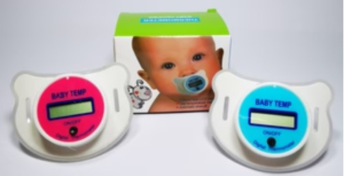 Termometro Digital Con Forma De Chupete Para Bebe Celeste