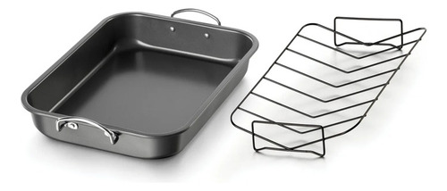 Charola Chef Con Rejilla Para Hornear Betterware Gris Oscuro