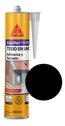 Sikaflex 11fc Sellante Y Adhesivo Poliuretano Negro 300ml