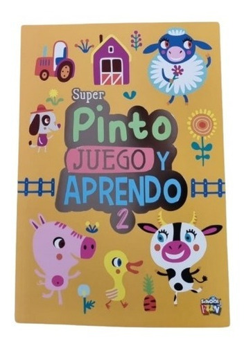 Super Libro Infantil Pinto Juego Y Aprendo Coloreando 1/2 Ed