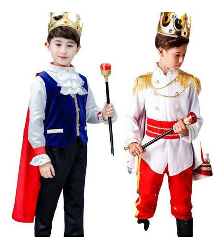 Halloween Niño Príncipe Ropa Rey Cosplay Disfraces