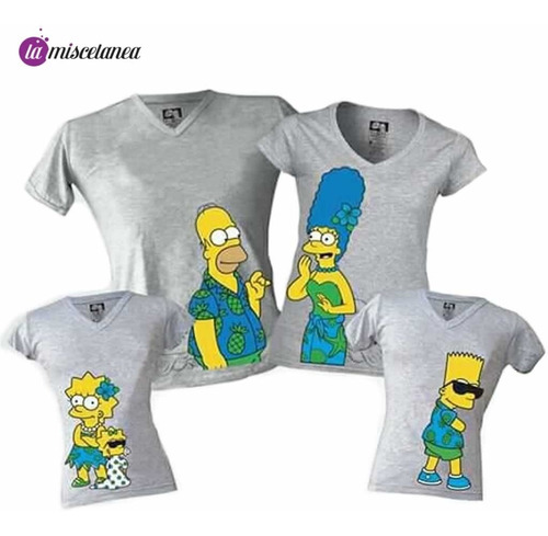Camiseta de Simpsons para niños y adultos 