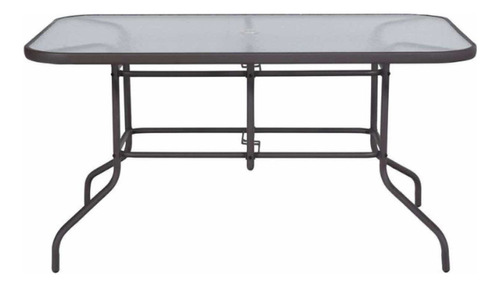 Mesa Rectangular Con Vidrio Templado 140 X 90 Centímetros