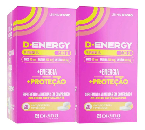 Kit D-energy Com 2 Caixas De 30 Comprimidos Cada
