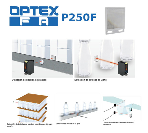 Reflector Para Sensor 61x51mm Distancia 5m Optex P250f, 2pz