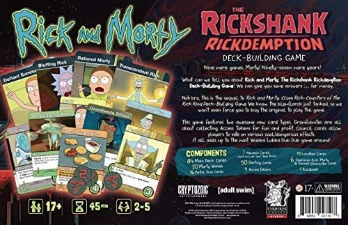 Juego De Mesa Rick And Morty: Rickshank Rickdemption/cartas