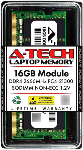 Memoria Laptop 16gb Ddr4 2666 Mhz Sodimm Pc4-21300
