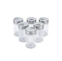 Comprar 6 Especieros Frascos A Rosca Vidrio Cocina Especias Set