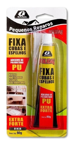 1 Cola P/fixacao Cuba E Espelho Garin Cza 80g Fera 106901