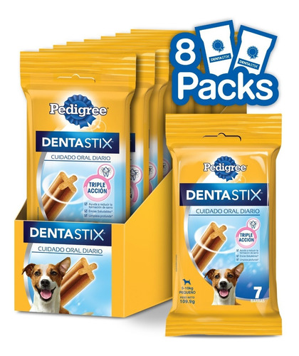 Pedigree Dentastix Cuidado Oral Perro Raza Peq 7 Barras 8un