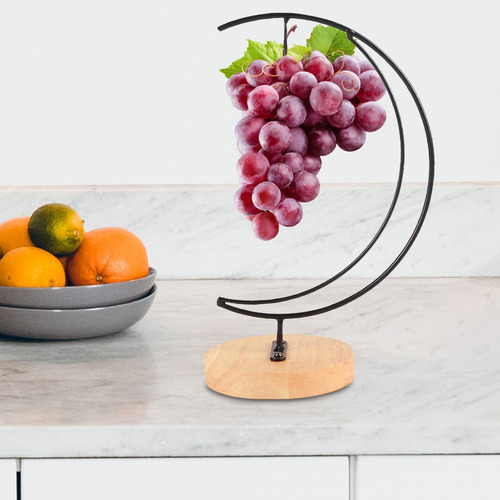 Soporte Para De Plátano, Base De Madera Rústica, Colgador
