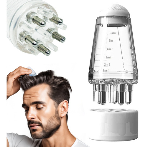 0.5mm Dermaroller Titanio Y Aplicador Para Barba Anticaída