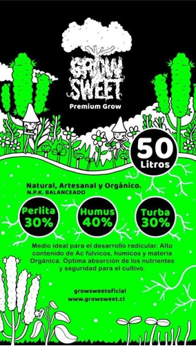 Sustrato Premium 50 Lts All Mix Artesanal, Natural Orgánico