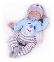 Comprar 55cm Muñeca Bebé Reborn Silicona Realistas Para Niños