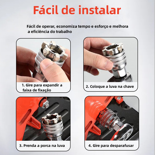 Soquete Universal 10-19mm Com Catraca + Bit
