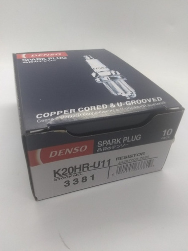 Bujía Marca Denso K20hru Para Toyota Kavak/fortuner/4runner