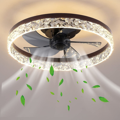 Doduomi 19.7  Ceiling Fans With Lights - Dimmable Led Ceili.