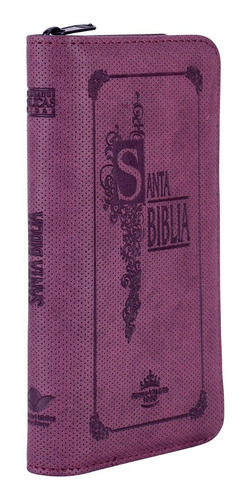 Biblia Cristiana Reina Valera 1960 - Tipo Chequera Vinotinto