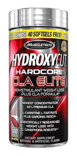 Imagen 1 de 2 de Hydroxycut Hardcore Cla Elite Muscletech Carnitina Garcinia
