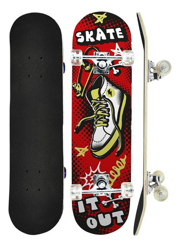 Skate Infantil Suporta Até 50kg Estampado Dmr6056 Dm Radical Tênis