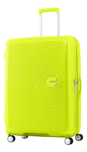 Maleta American Tourister Curio Grande Expandible Color Amarillo Lisa