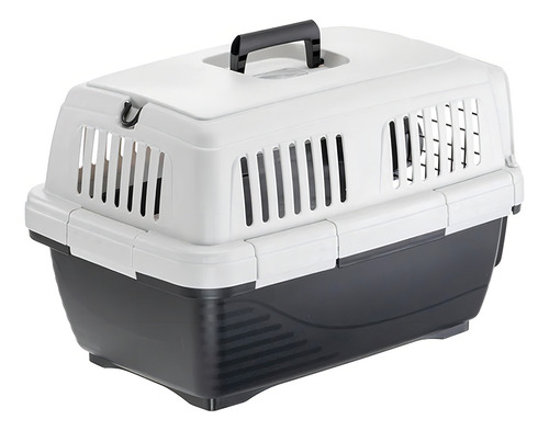 Jaula Transportadora Ferplast Clipper Nº1 Para Perro Color Blanco/negro