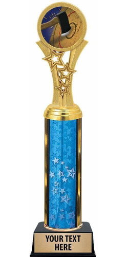 Trofeo Lanzamiento Hacha 11  Estrella Azul Premio Grabado