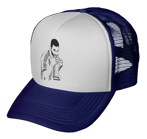 Gorras Messi Trucker Argentina Unisex Sublimada Regulable