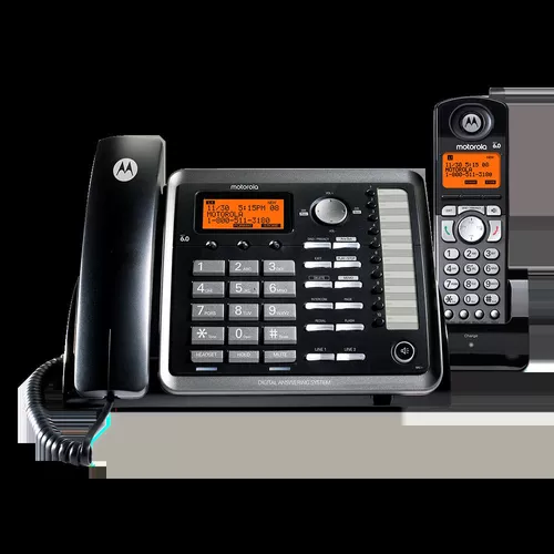 Motorola O212 DECT 6.0 - Teléfono inalámbrico de largo alcance, teléfono  inalámbrico para el hogar y la oficina con contestador automático, para