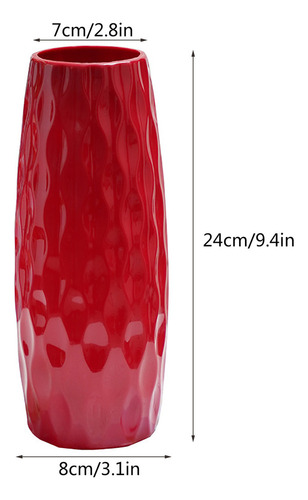 Cz Vaso Plástico 9,4 Polegadas Para Vaso Flores Decorativo