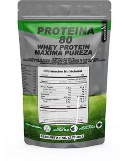 Whey Protein Suero De Leche Puro 80% Lacprodan 80