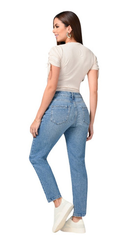 Jeans Colombiano Mom Fit Levanta Cola