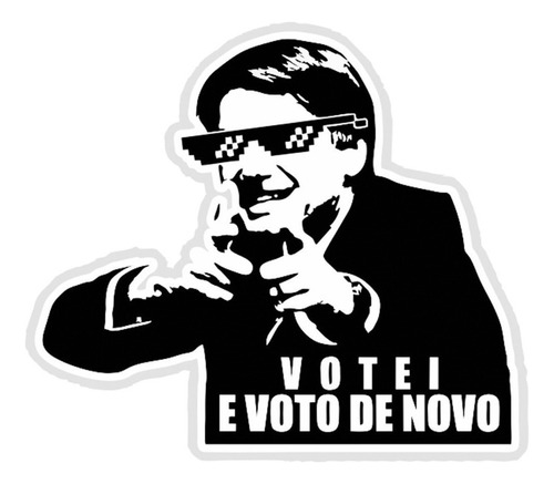 Adesivos Bolsonaro 2022 Presidente 2022 Eleição 20x12 Cor Modelo 1